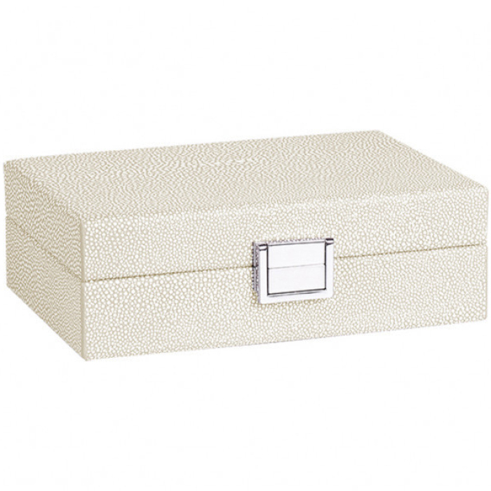 Эксклюзивный набор игровых карт из кожи Shagreen, бежевый